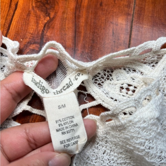 Open front lace Cardigan Indigo Thread Co, Size S/M - Picture 6 of 9